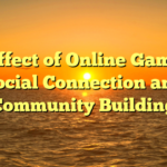 The effect of Online Games on Social Connection and Community Building